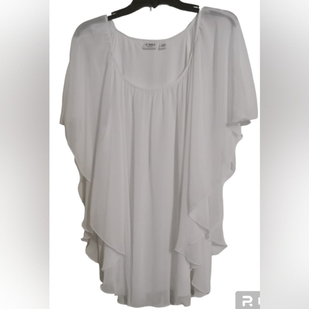 Cato Womens Bloues Sleeveless Sheer Top with Tank Top Size 18/20W